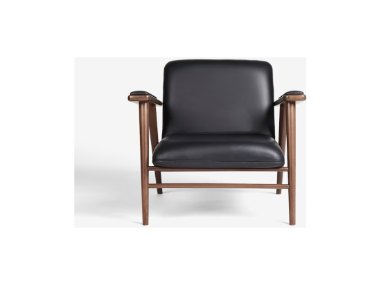 Conran London Accent Chair Soft Grain Black Leather