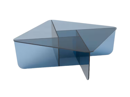 Oki Blue Glass Coffee Table