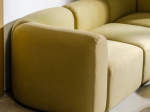 Noo.Ma | Flom 3 Seater Sofa in Yellow Pear