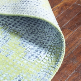 Medium Lime Lichen Hand Knotted Area Rug