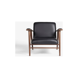 Conran London Accent Chair Soft Grain Black Leather
