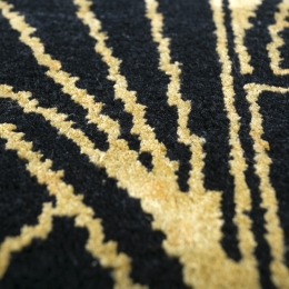 Ebony Light Topaz Hand Knotted Area Rug