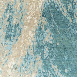 Caribbean Sea Ivory Hand Knotted Area Rug