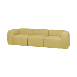 Noo.Ma | Flom 3 Seater Sofa in Yellow Pear