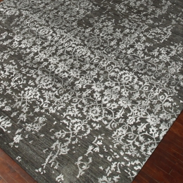 Liquorice Frost Gray Hand Knotted Area Rug