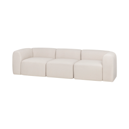 Noo.Ma | Flom 3 Seater Sofa in Cloud Beige